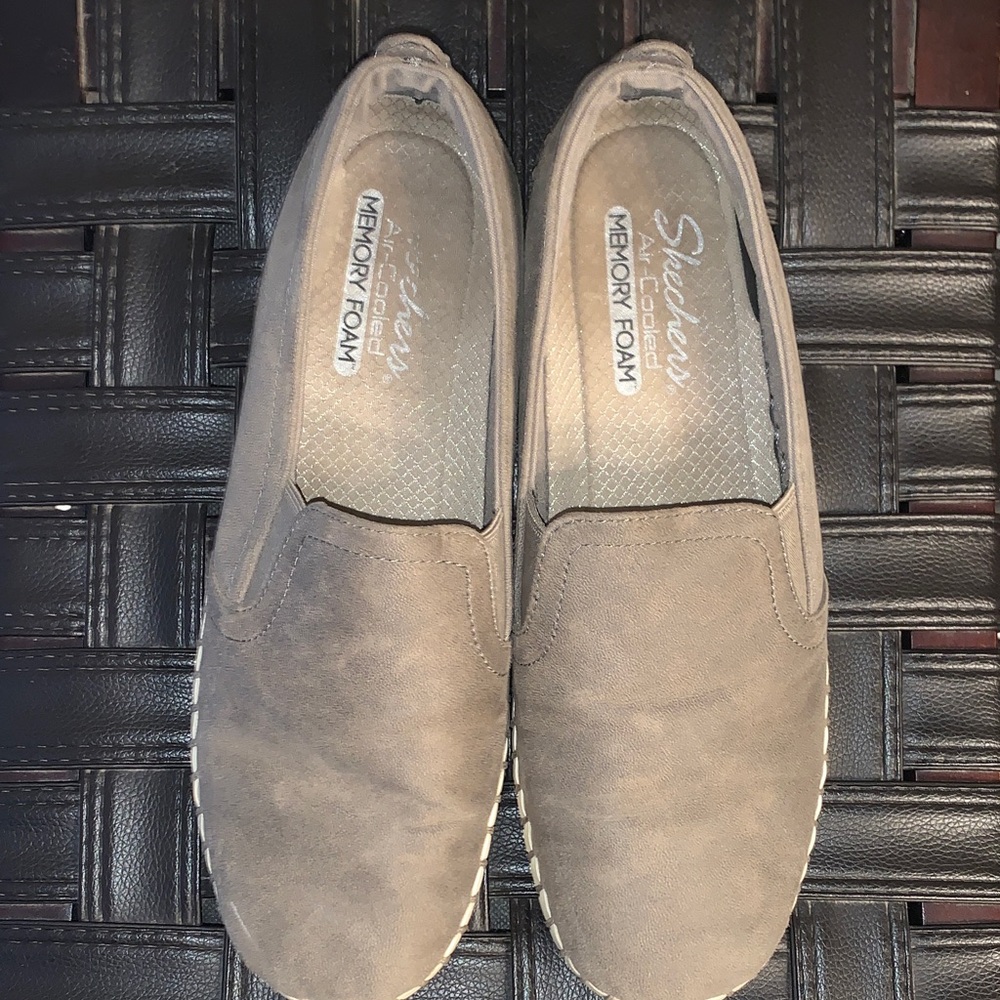 Skechers Taupe Slip-On Loafers